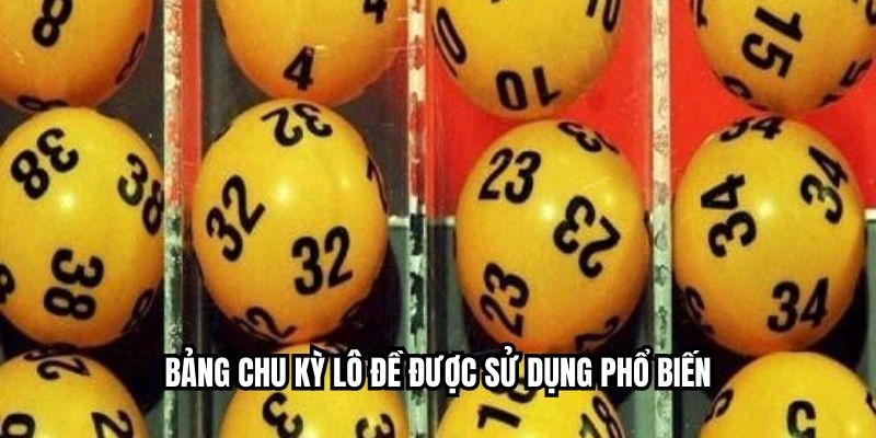 Bảng Chu Kỳ Lô Đề - 3 Lợi Ích Mà Bảng Chu Kỳ Mang Lại Bảng chu kỳ lô đề được sử dụng phổ biến