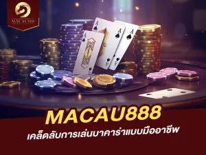 เคล็ดลับการเล่นบาคาร่าแบบมืออาชีพบน MACAU888